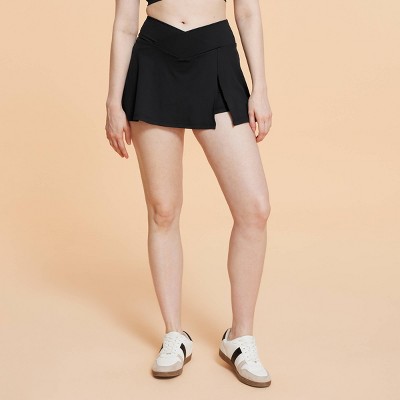 Blogilates Women's Criss Cross Slit High-Rise Skort