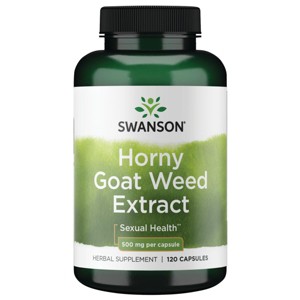 Swanson Horny Goat Weed Extract 500 mg 120 Capsules. - 1 of 1
