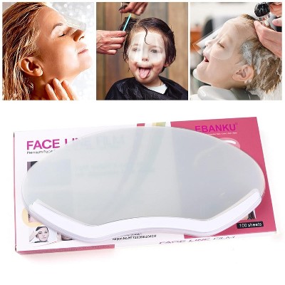 100 PCS Microblading Makeup Shower Face Shields Visors, Disposable Face Shields Masks
