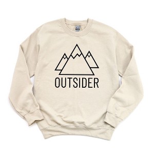 Simply Sage Market Women's Graphic Sweatshirt Outsider Mountains - 1 of 3