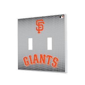 MLB National League Teams Linen Hidden-Screw Light Switch Plate for Double Toggle - 1 of 4