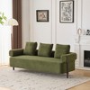 78'' Upholstered 3-Seater Sofa with 3 Plush Pillows for Living Room, Bedroom, or Apartment - 3 of 4