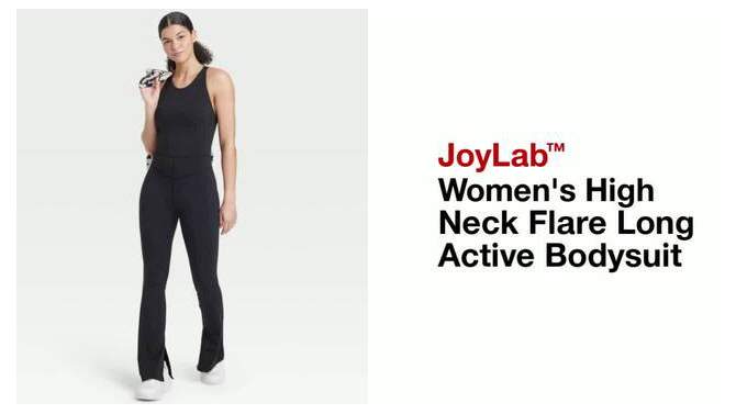 Women's High Neck Flare Long Active Bodysuit - JoyLab™, 2 of 11, play video