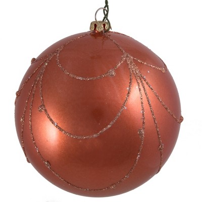 Vickerman Candy Glitter Curtain Ball Ornament