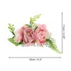Unique Bargains Women's Convenient Simulated Flowers Side Comb 1 Pc - 2 of 4