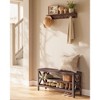 VASAGLE, Entryway Storage Bench, 2-Tier Shoe Rack, 11.8 x 39.4 x 18.9 Inches, Holds up to 600 lb, Farmhouse Style - 2 of 4