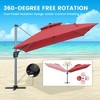 CLIHOME 11 Ft. Outdoor Roman Umbrella,with Double Top Vent,360 Degree Rotation & Heavy-Duty Aluminum Pole (Without Base) - 4 of 4