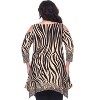 Women's Plus Size Antonia Cold Shoulder Tunic with Pockets - White Mark - 2 of 2