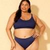 Women's Smocked Low-Rise Extra High Leg Extra Cheeky Bikini Bottom - Wild Fable™ - 3 of 3