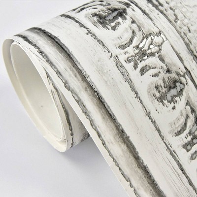 Reclaimed Tin Peel & Stick Vintage Tile Wallpaper, Light Gray, 30.75 Sq Ft