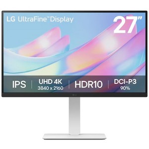 LG 27" 4K 3840x2160 UHD UltraFine HDR10, IPS, Borderless Design, PC Monitor 27US550 - 1 of 4