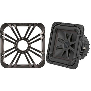 Kicker 45L7R102 L7R 10-Inch (25cm) Subwoofer, Dual Voice Coil, 2-Ohm w/ Charcoal LED Grill Bundle - 1 of 4