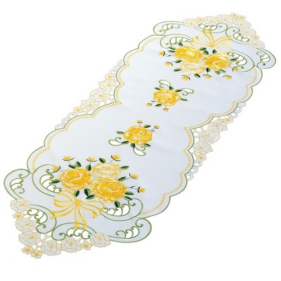 Collections Etc Victorian Rose Dresser Scarf