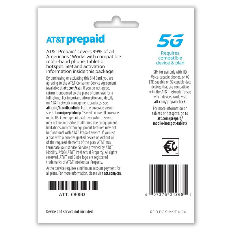 AT&#38;T Prepaid RFID Starter SIM Kit, 4 of 6