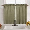 Linen Blend Short Kitchen Curtains for Small  Windows - 3 of 4