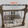 VEVOR Staircase Metal Balusters, 44'' x 1/2" Galvanized Steel Decorative Banister Spindles, 5 Pack S Shape Deck Baluster - 4 of 4