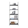 5-Tier Shelves,Bookshelf, Storage Rack, Bookcase with Rubber Wood Frame, Ladder Shelf for Living Room, Home Office, Kitchen, Bedroom, Apartment - 2 of 4