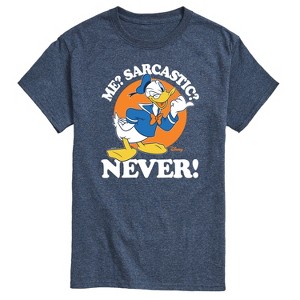 Men's - Disney - Donald Me Sarcastic Never Short Sleeve Graphic T-Shirt - 1 of 4