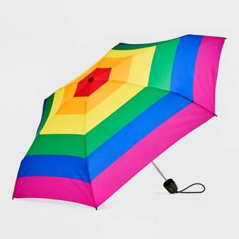 ShedRain Mini Manual Compact Umbrella - Rainbow