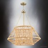 Urban Ambiance Luxury Bohemian Indoor Chandelier,  31-1/2''H x 30"W x 30''D,  Vintage Brass Finish, UHP4680 - 3 of 4