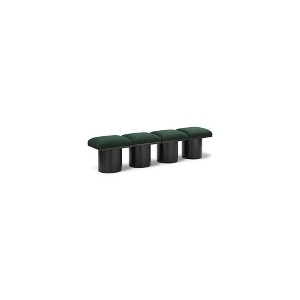 Meridian Furniture,Pavilion Boucle Fabric Bench - 1 of 4