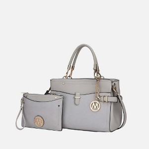 MKF Collection Tenna Vegan Leather Women’s Satchel Bag 2-Piece Set by Mia K - 1 of 2