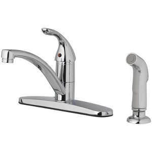 OakBrook Pacifica One Handle Chrome Kitchen Faucet Side Sprayer Included - 1 of 1