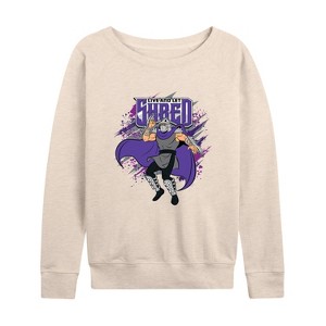 Women's - Teenage Mutant Ninja Turtles - Live And Let Shred Lightweight French Terry Wide Neck Long Sleeve Shirt - 1 of 4
