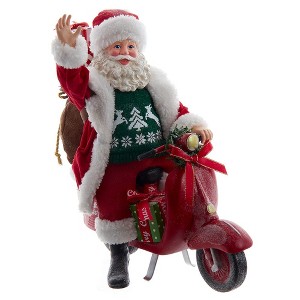 Kurt Adler 10 Inch Fabriché Santa on Scooter - 1 of 4