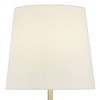 360 Lighting Phoebe Modern Buffet Table Lamps 28 1/2" Tall Set of 2 Gold Metal White Drum Shade for Bedroom Living Room Bedside Nightstand Office Kids - 3 of 4