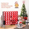 Costway Jumbo 4-to-Score 4 in A Row Giant Game Set Outdoor Indoor Kids Adults Family Fun Red\Black - 4 of 4