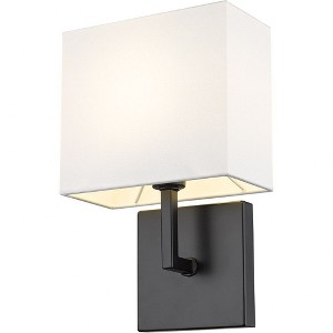 Z-Lite Saxon 1 - Light Wall Light in  Matte Black - 1 of 4