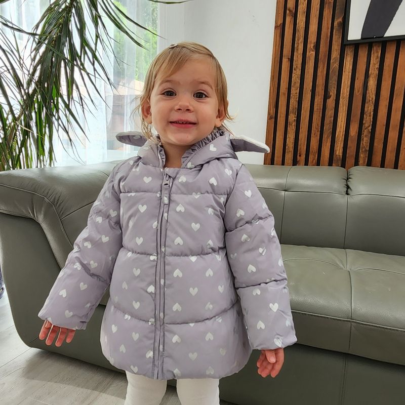 Rokka&Rolla Infant Toddler Girls' Fleece Puffer Jacket-Baby Warm Winter Coat, 5 of 10