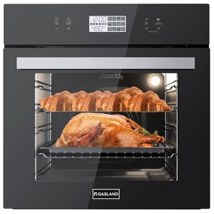GASLAND 24" 2.6 Cu.ft Built-in Convection Single Wall Electric Oven with Rotisserie, Black, ES611TB - 1 of 4