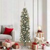 vidaXL Artificial Slim Christmas Tree with 300 LEDs Green 70.9 - 2 of 4