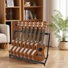 Multi Guitar Stand Rack 7 Holders Foldable Guitar Stand Display Rack with No-Slip Rubber Padding Storage for Home Band Stage Bass Acoustic - 2 of 4