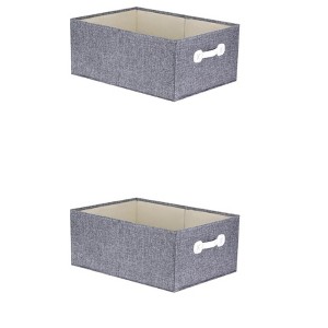 REGALWOVEN Fabric Collapsible Storage Bins with Handles 2 Pcs - 1 of 4