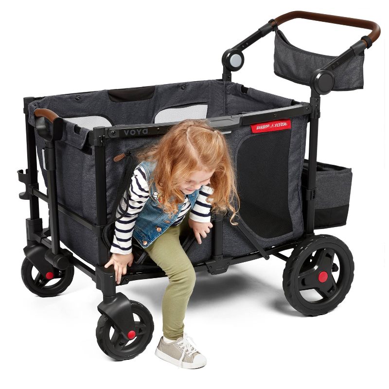 Radio Flyer Voya Quad XT Baby Stroller Wagon, 6 of 22