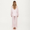 Anna-Kaci Lounge Women's 2-Piece Set Polka Dot Satin Button Front Pajama Top with Ruffle Trim and Matching Relaxed Fit Lounge Pants - 4 of 4