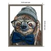 Amanti Art Hipster Sloth by Melissa Symons Canvas Wall Art Print Framed 16 x 20-in. - 4 of 4