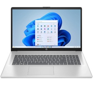 HP 17.3” Full HD Laptop, AMD Ryzen 5 7430U, 8GB RAM, 512GB SSD, Windows 11 Home in S Mode - 1 of 4