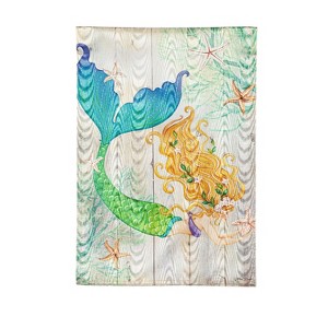 Evergreen Garden Flag Mermaid Moire Double Sided Indoor Outdoor Decor 18" x 12.5" - 1 of 1