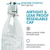Amici Home Vintage Milk Glass Bottle, Embossed Cow Design with Airtight Swing Top Lid & Gasket - 34 Oz., Recycled Green-Tint Glass, Dishwasher Safe - 4 of 4