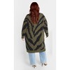 Women's Plus Size Earn Your Stripes Cardigan - moss | CITY CHIC - 2 of 4