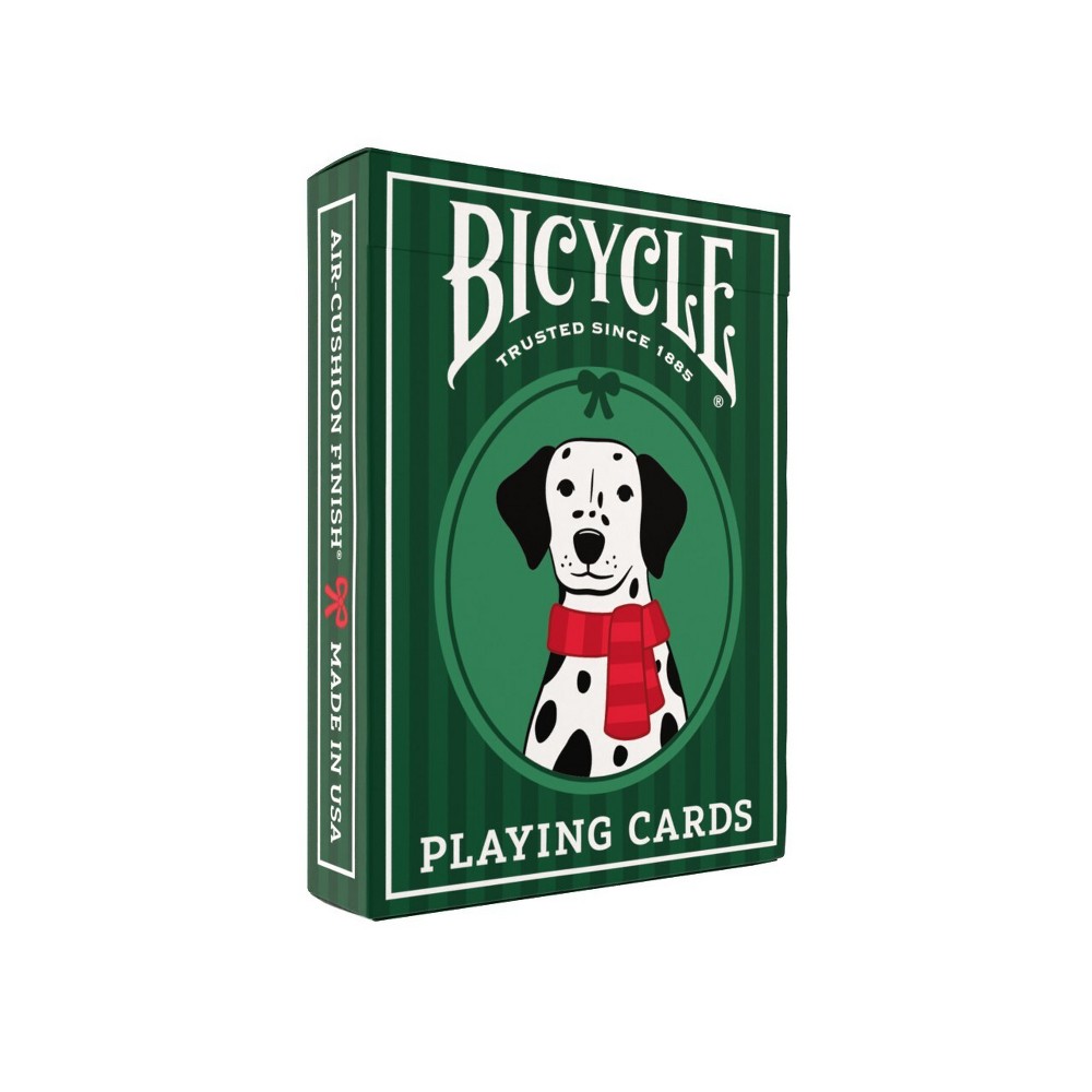 Bicycle Dalmatians Green Playing Cards