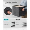 SONGMICS Storage Cubes, 13-Inch Non-Woven Fabric Bins with Double Handles, Set of 8, Closet Organizers for Shelves, Foldable, for Clothes - 2 of 4