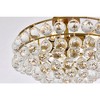 Elegant Lighting Savannah 5 - Light Flush Mount in  Brass - 3 of 4