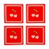 4pk Coasters Cherry - Bullseye's Playground™ - 2 of 3