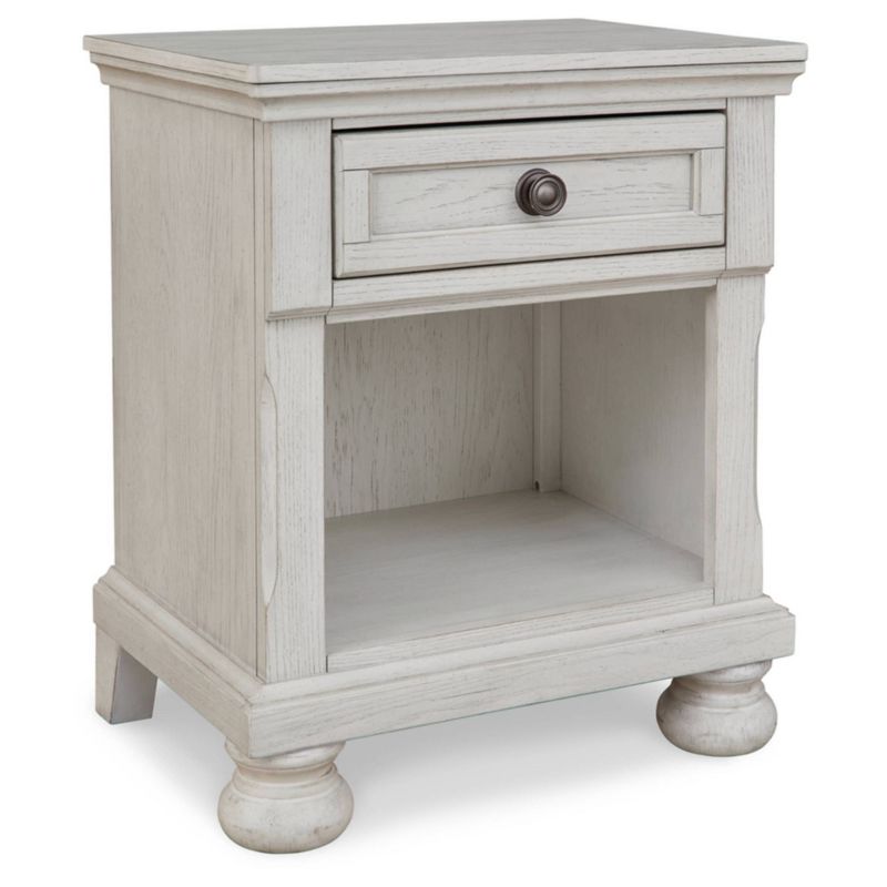 Robbinsdale 1 Drawer Nightstand White - Signature Design by Ashley, 1 of 8