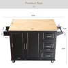 GlasFlength Decorative Storage Cabinets, Wood Frame, with Drawer,Grooved Sliding, Flexible movement, Black, 53.93"*15.74"*32.67" - 4 of 4